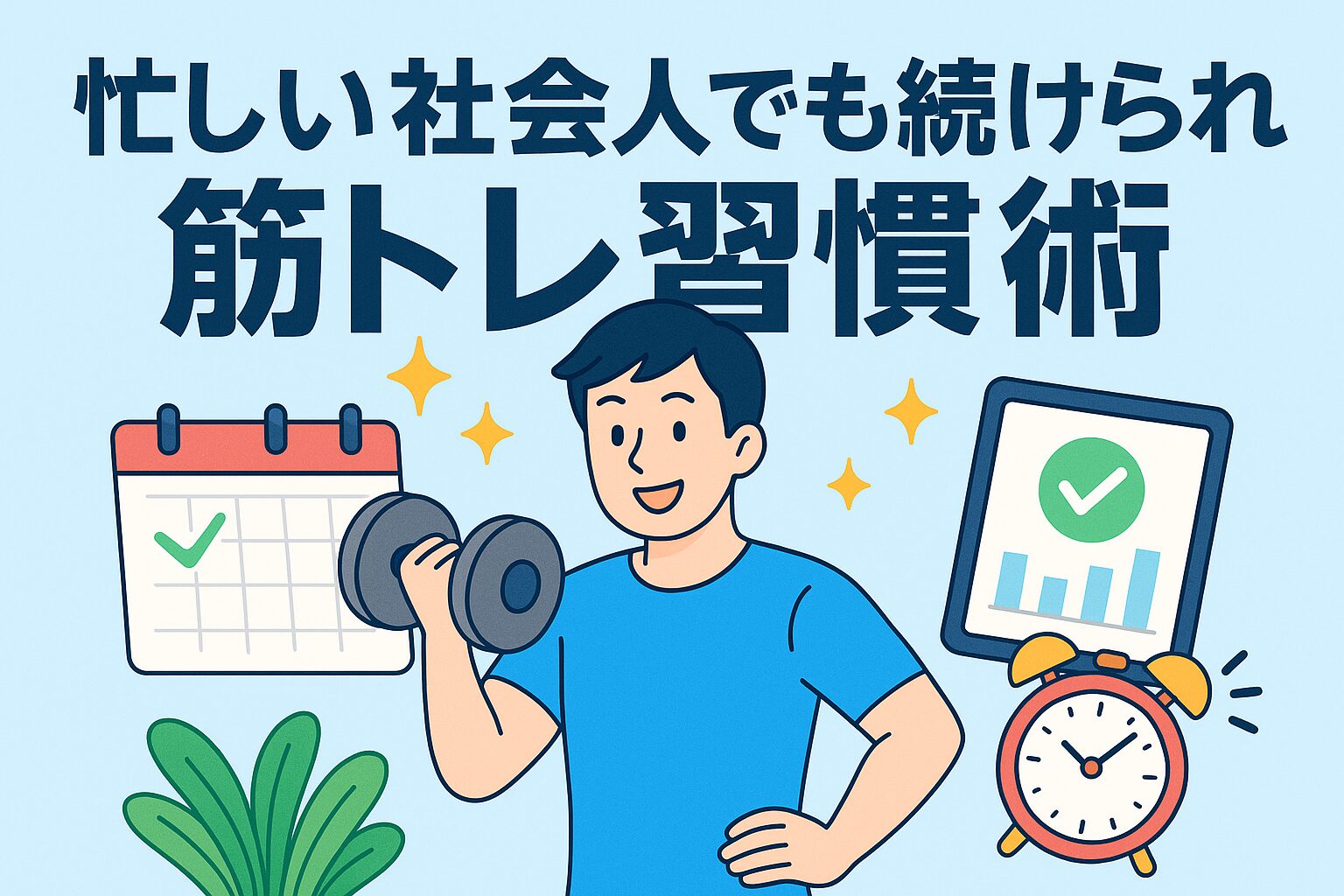 忙しい社会人でも続けられる筋トレ習慣術